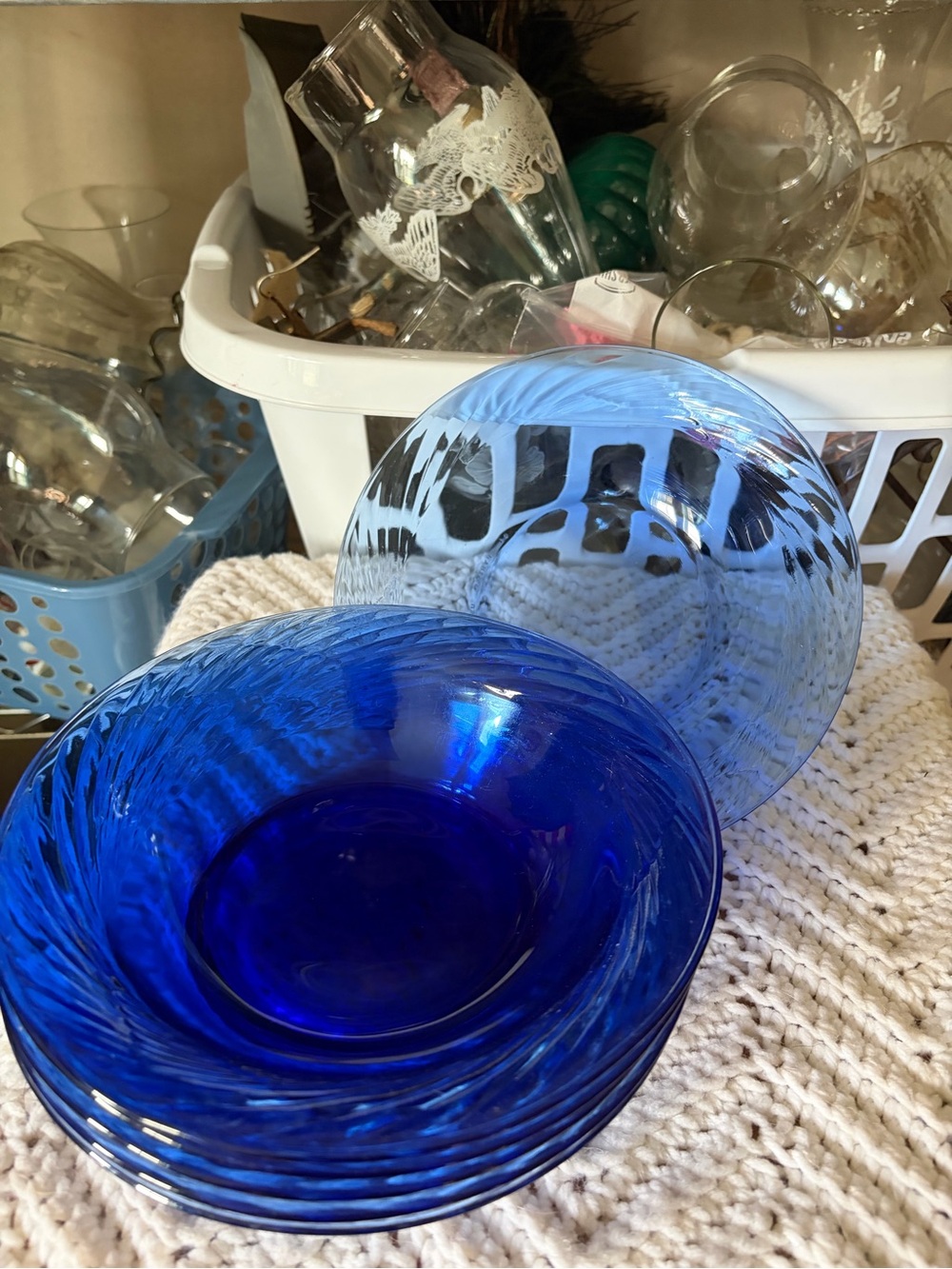 Cobalt Blue Glass Bowls